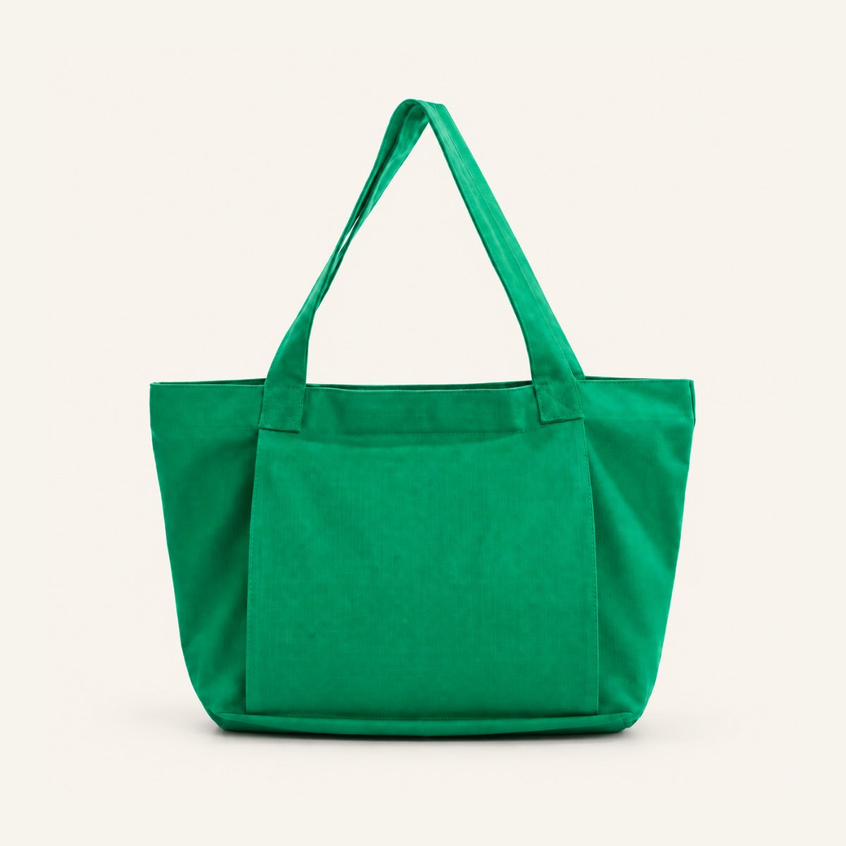 GoodForm Studio Tote — Green on GoodForm warm ivory