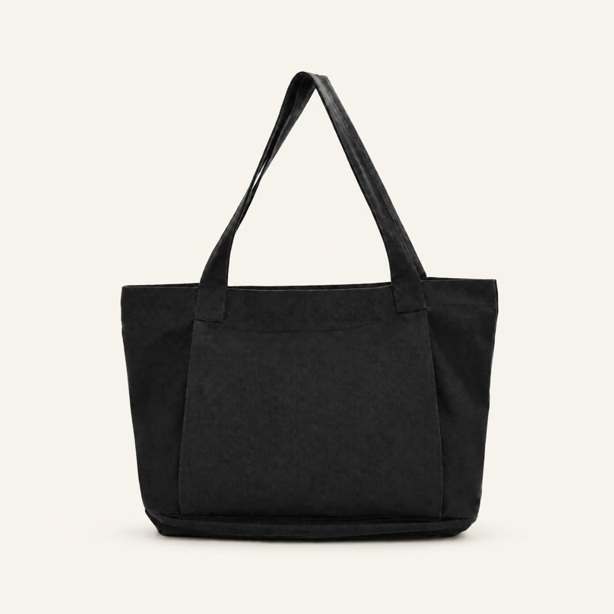 GoodForm Studio Tote — Black on GoodForm warm ivory