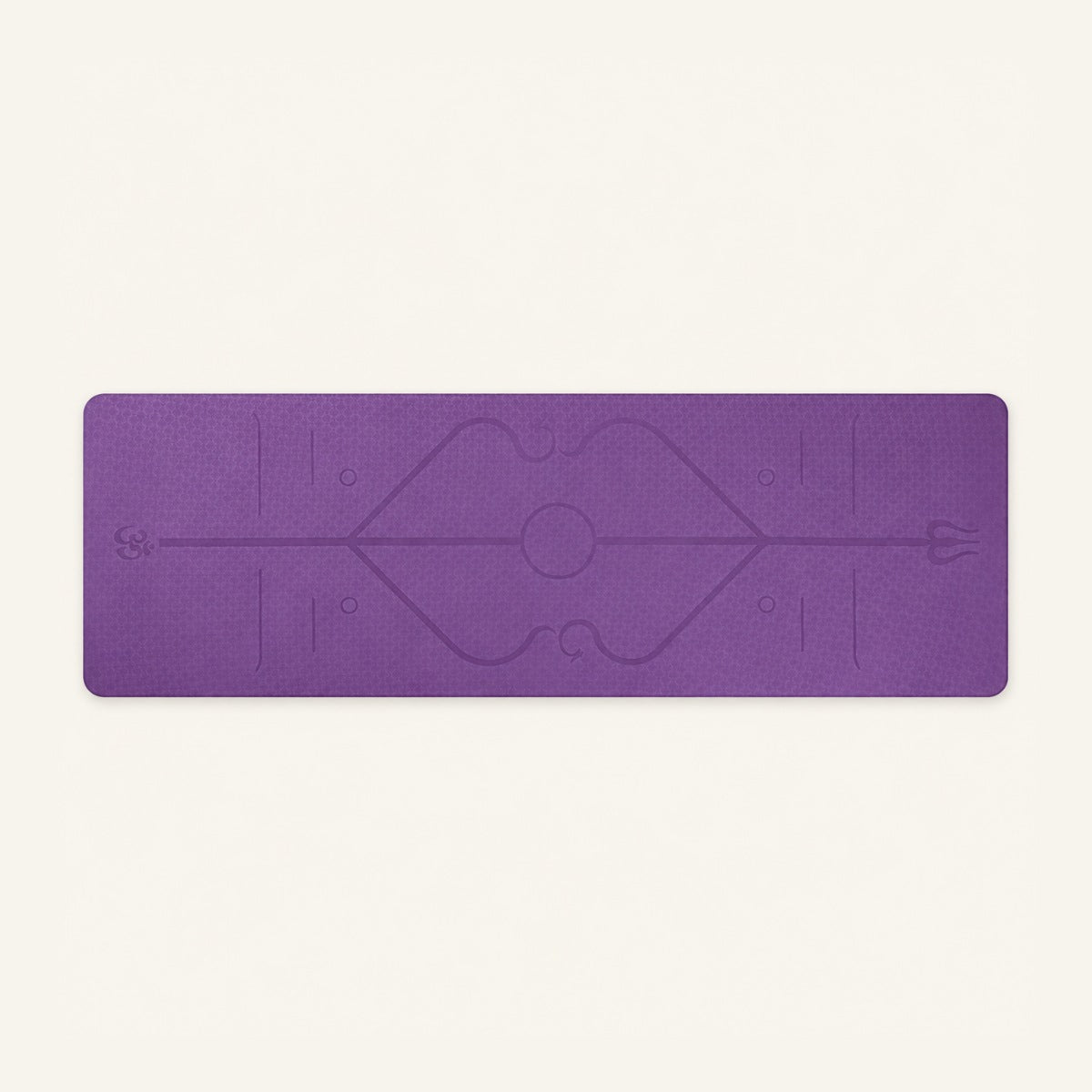 GoodForm Everyday Mat — Purple on GoodForm warm ivory