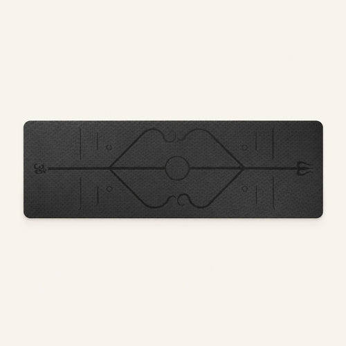 GoodForm Everyday Mat — Black on GoodForm warm ivory