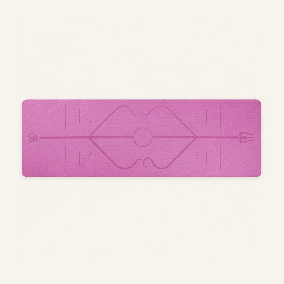 GoodForm Everyday Mat — Pink on GoodForm warm ivory