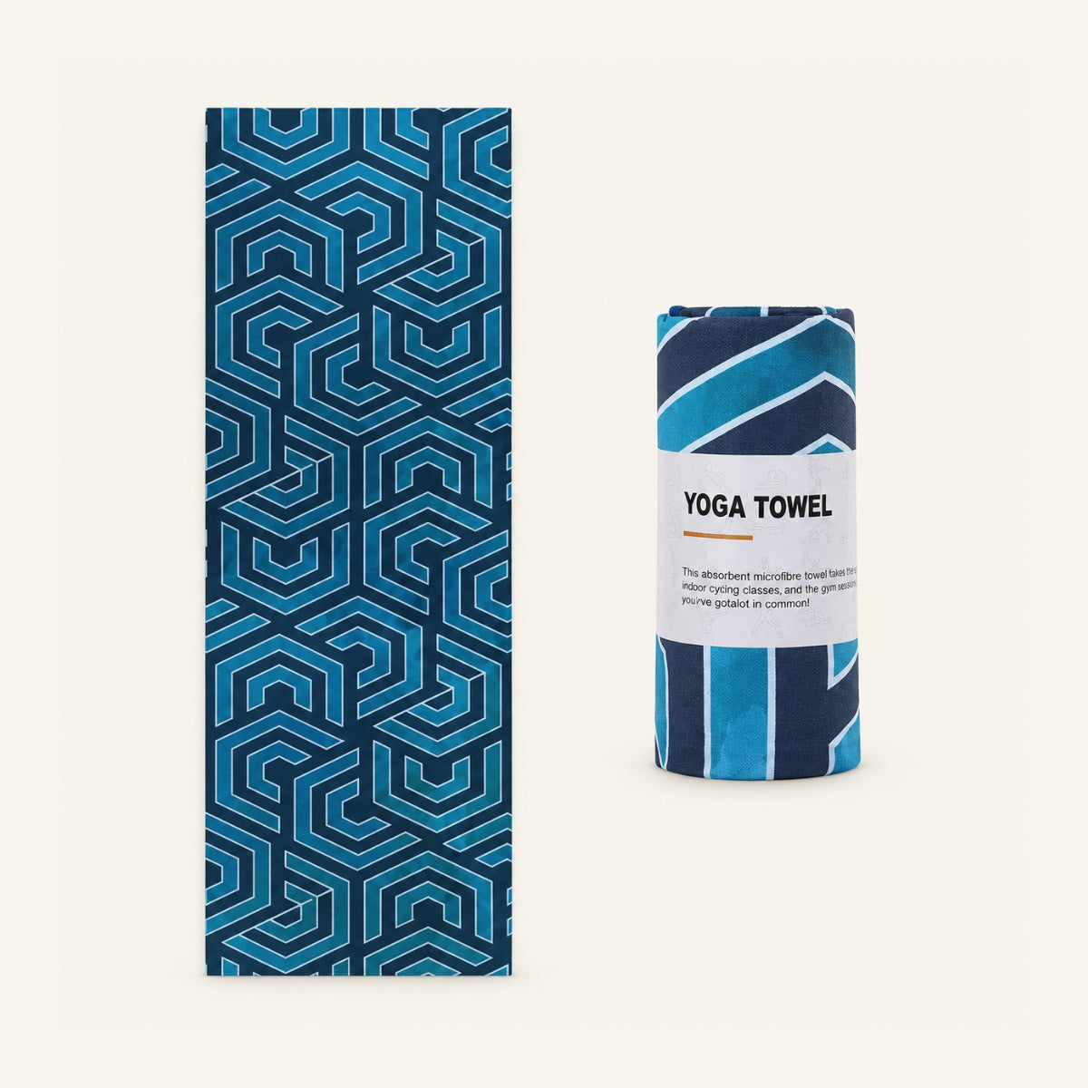 GoodForm Yoga Mat Towel — Hex on GoodForm warm ivory