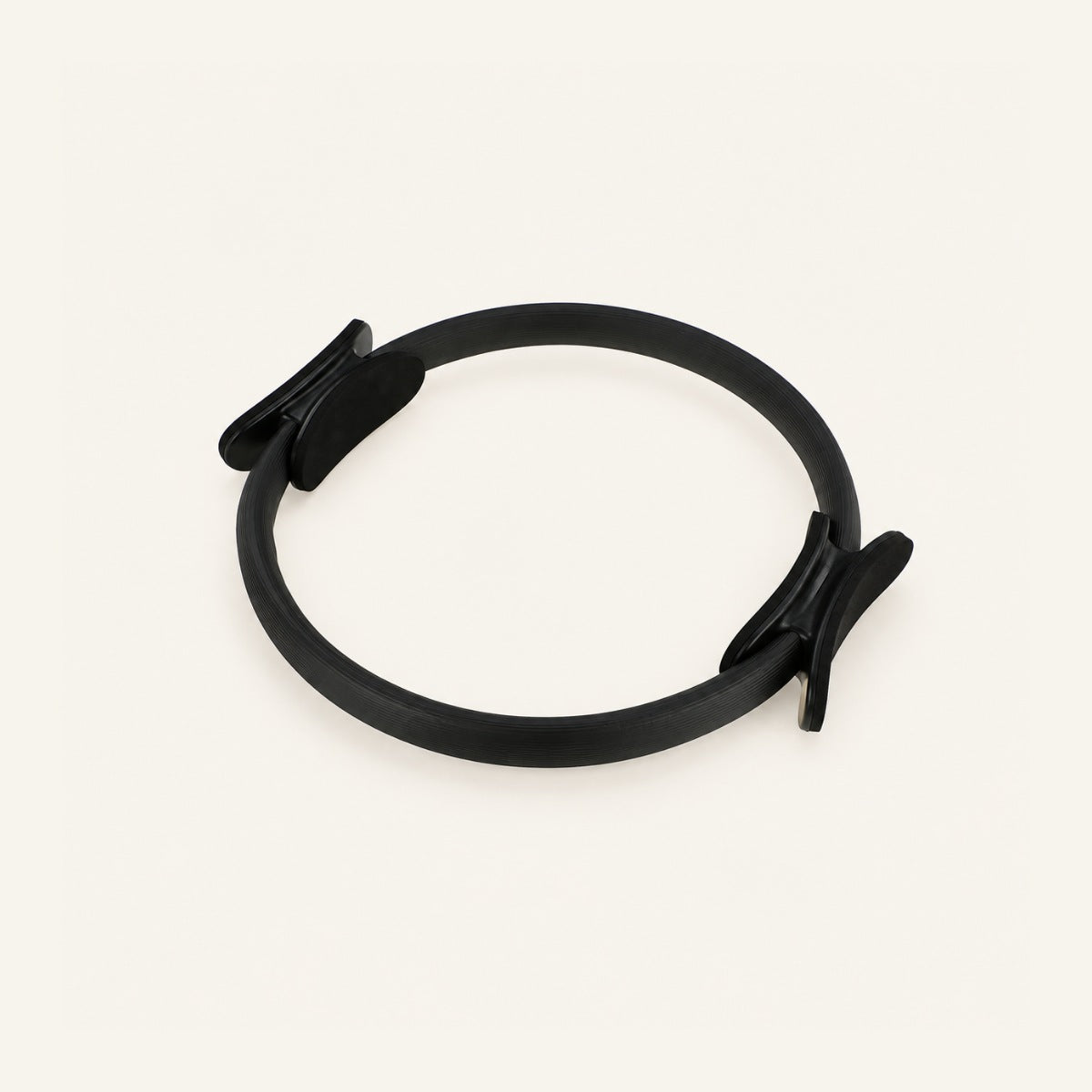 GoodForm Pilates Ring — Black on GoodForm warm ivory