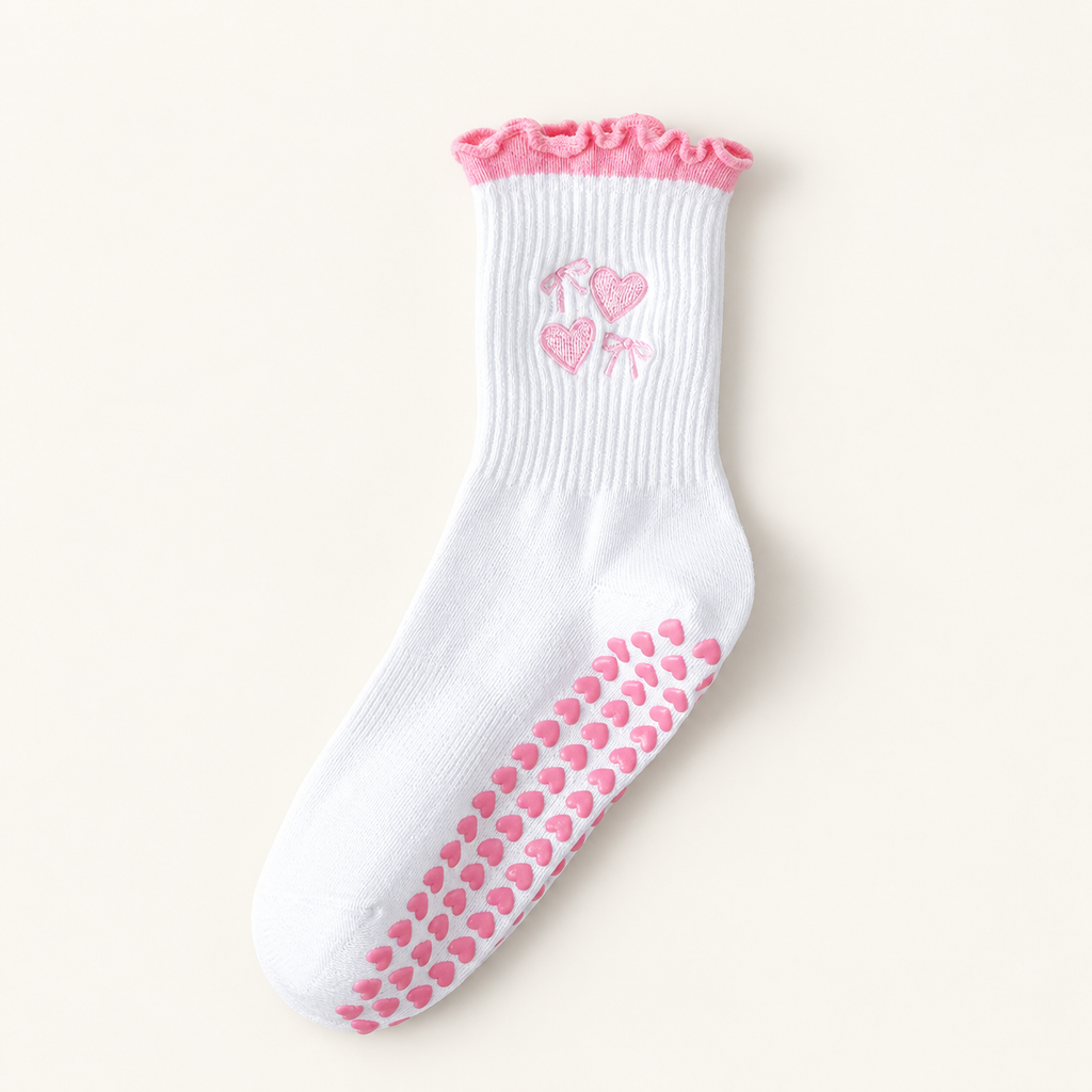 GoodForm socks on a warm ivory background